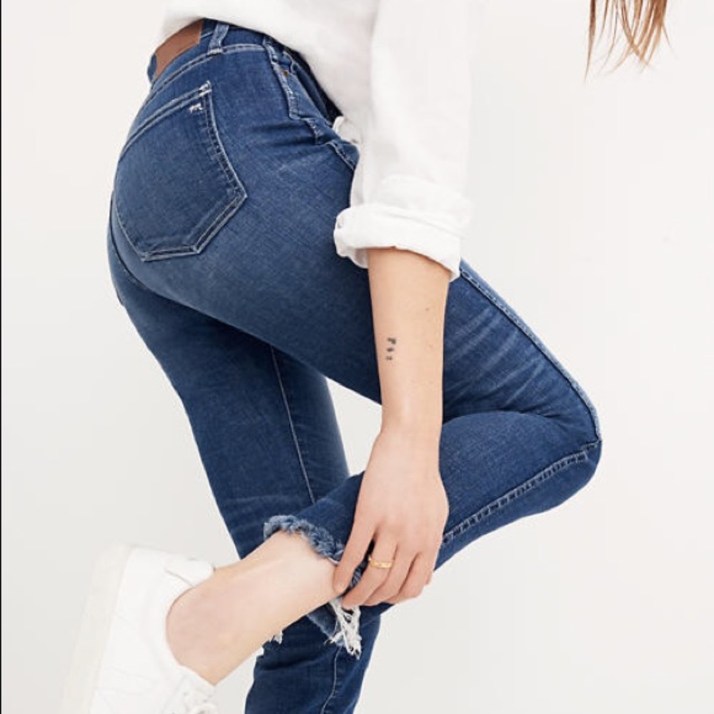 Madewell Slim Straight Jeans: Raw-Hem Edition